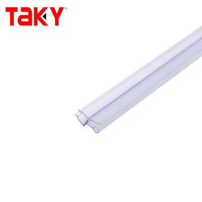 Faixa de vedação inferior para porta de chuveiro de PVC sem moldura 10mm Transparente