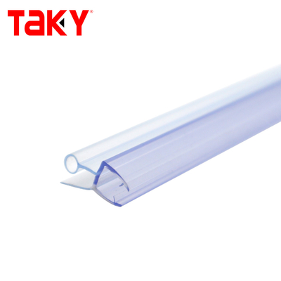 Faixa de vedação inferior para porta de chuveiro de PVC sem moldura 10mm Transparente