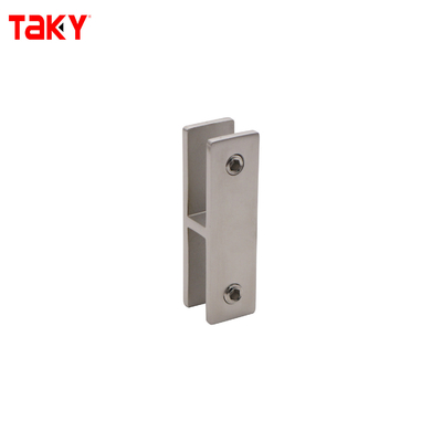 Grampo de corrimão de vidro sem moldura de aço inoxidável de 180 graus