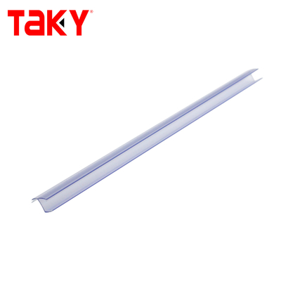 Fita de vedação para porta de chuveiro em PVC tipo T 6-12mm Transparente Impermeável