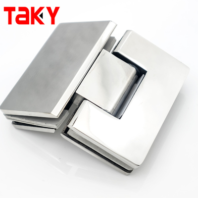 Porta de chuveiro 135 graus quadrado de tela de vidro dobradiça dobradiça auto fechamento