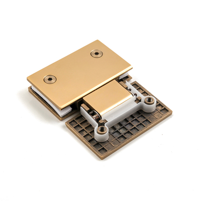 Porta de chuveiro dourada de aço inoxidável