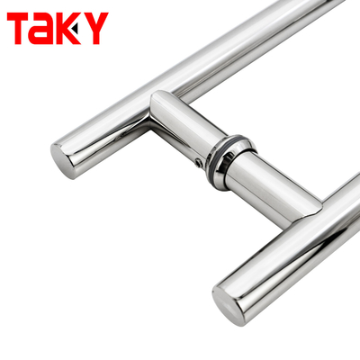 Tubo redondo de serviço pesado Push duplo push pull vidro porta porta