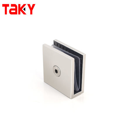 Quadrado Duche porta de vidro Grampos de banheiro parede de vidro montar Grampos