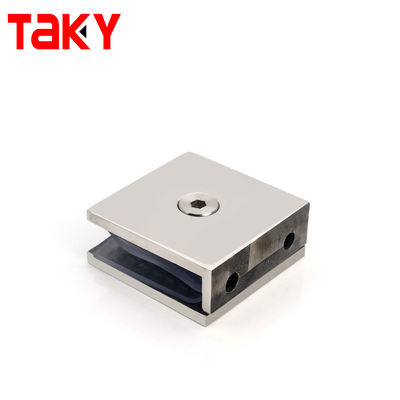 Quadrado Duche porta de vidro Grampos de banheiro parede de vidro montar Grampos