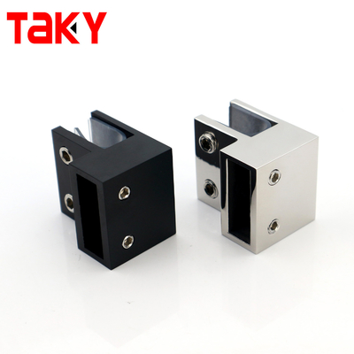 Conector de hardware para tela de chuveiro de banheiro com montagem em parede em formato de F