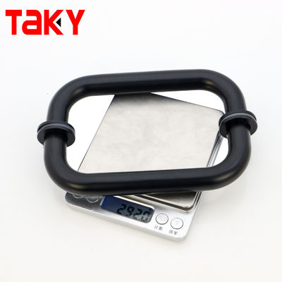 Redondo preto foste chuveiro de vidro maçaneta de vidro de vidro a vidro a maçaneta da porta do chuveiro