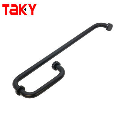 Fácil instalação tipo G de aço inoxidável alça de chuveiro de hotel barra de toalha puxador de porta de vidro