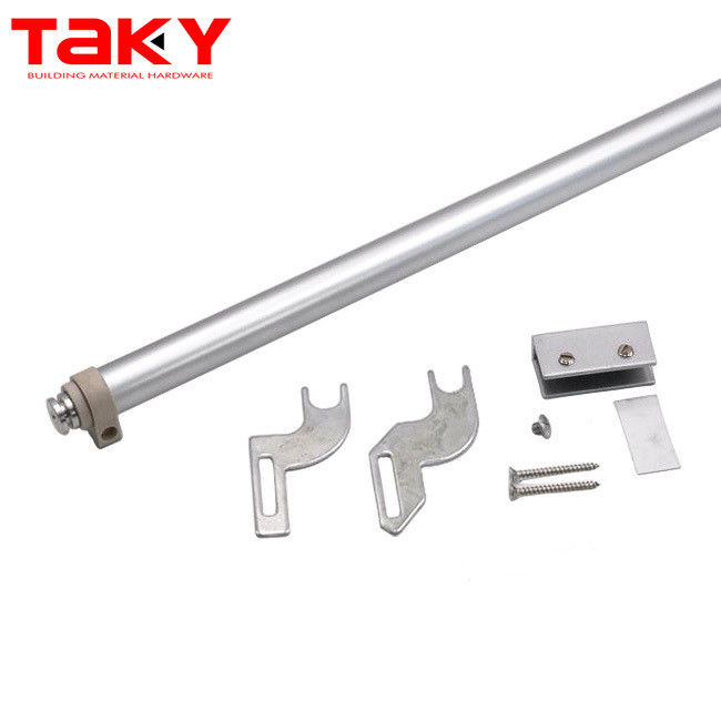 Fechador de porta de vidro automático pneumático de auto-fechamento de prata para porta deslizante 30-80kg