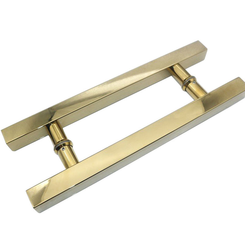 Adicione um toque de ouro ao seu banheiro com alças de porta de chuveiro de vidro de aço inoxidável