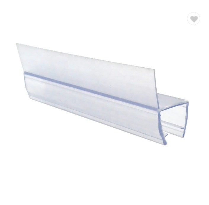 6-12mm vidro compatível com 180 graus PVC borracha H canal fundo de vidro chuveiro vedação porta tira