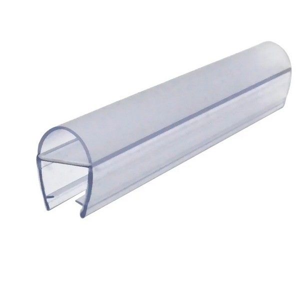 Porta de chuveiro de plástico de borracha de PVC transparente de 94 polegadas para garantia e função de elevação longa