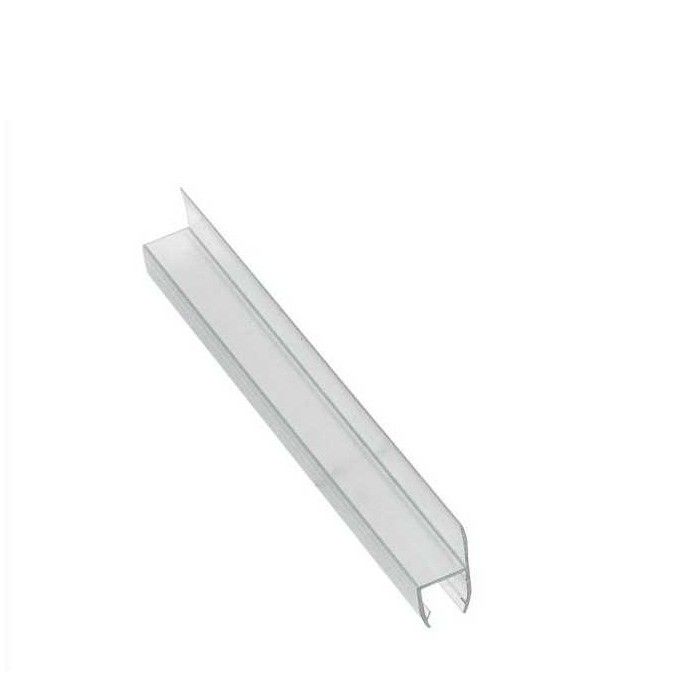 Selo de porta de chuveiro de vidro deslizante com PVC transparente de 180 graus e função de elevação longa