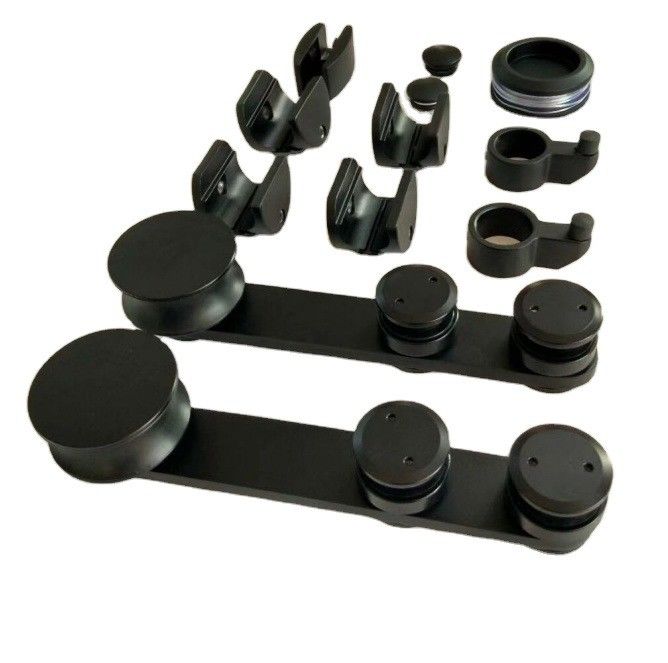 Modern Design Round Tray Sliding Barn Door Hardware Kit para sistema de trilhos pendurados duplos