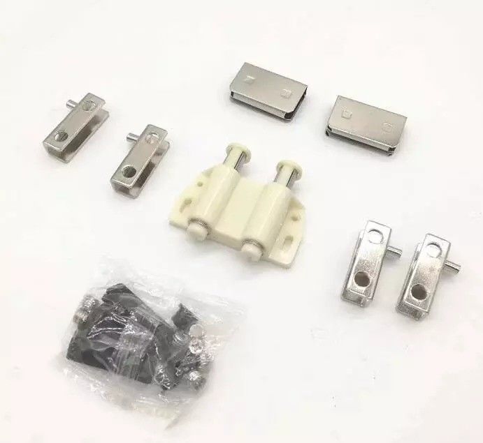 Conjunto de dobradiças de porta de vidro de funcionamento suave com fecho de captura magnética PSS/SSS