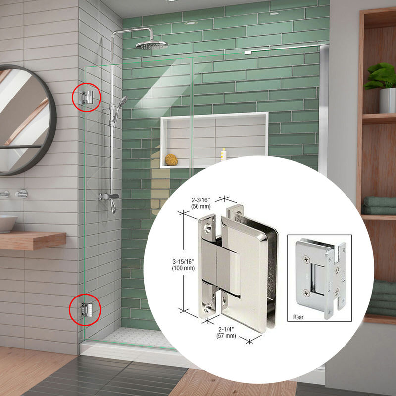 Modern Design estilo porta de vidro pinta de dobradiça 90 graus de abertura com metal Chuangyiyuan