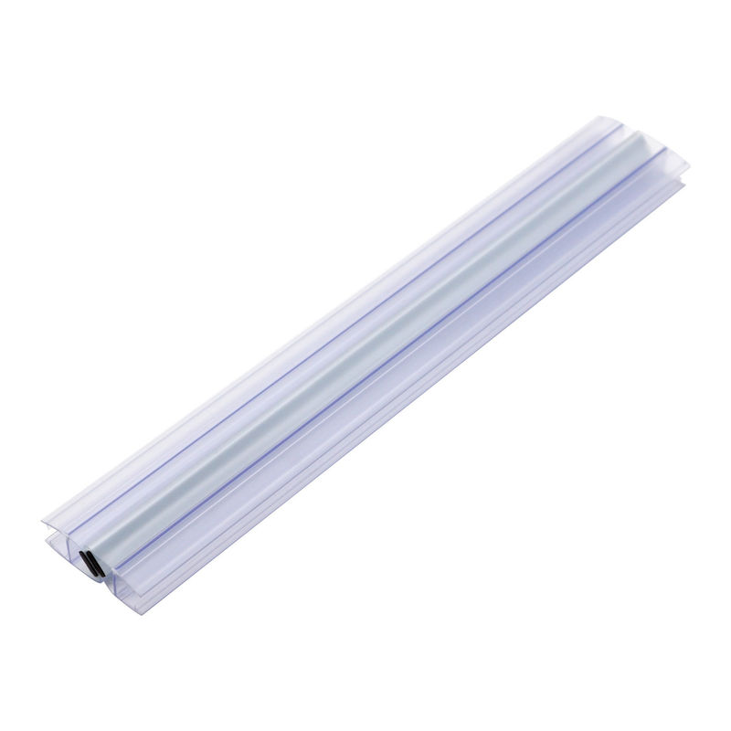 Faixa de vedação impermeável de PVC magnético sem enquadramento para porta deslizante de chuveiro de vidro de 6mm 8mm 10mm