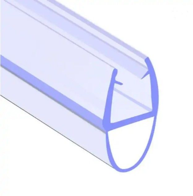 6-12mm Porta de chuveiro de vidro transparente varrer tiras à prova d'água com função de elevação longa