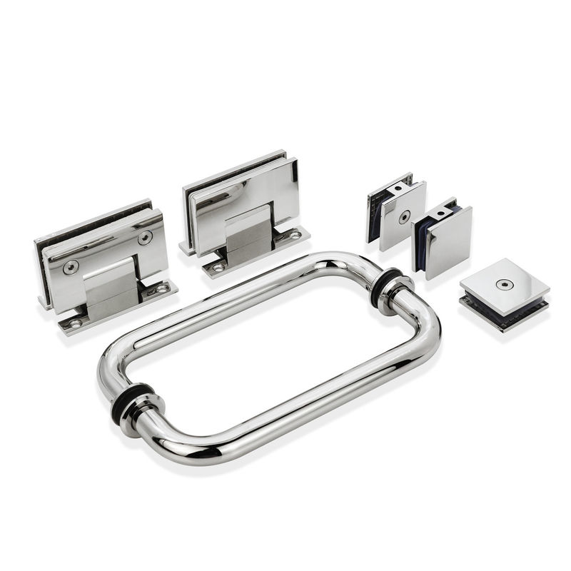 Long Life Quadrado 90 Graus Polido de aço inoxidável Suave fechado Escuro de chuveiro Vidro Pivot Door Hinges