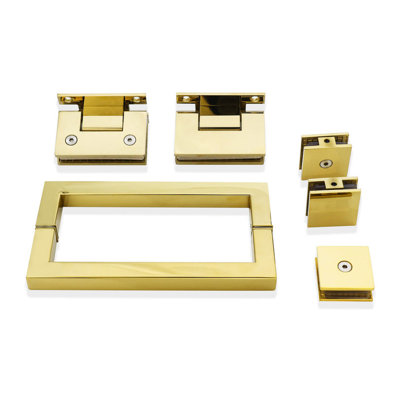 Kit de chuveiro de aço inoxidável com acessórios de hardware de ouro