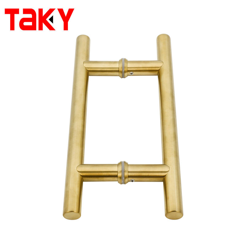 TK-H003 Luxury Steel Door Handle com acabamento de corte e design avançado de cetim / polido