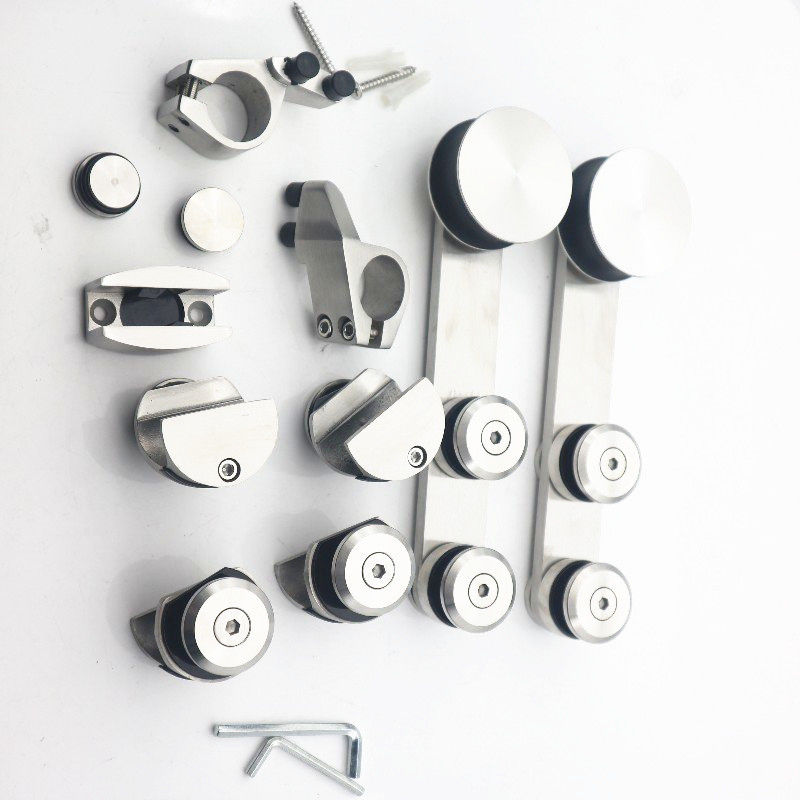 Caixa de vidro de 12 mm Taky Sistema de banheiro redondo Hardware Porta de vidro deslizante Acessório Kit de gabinete de chuveiro