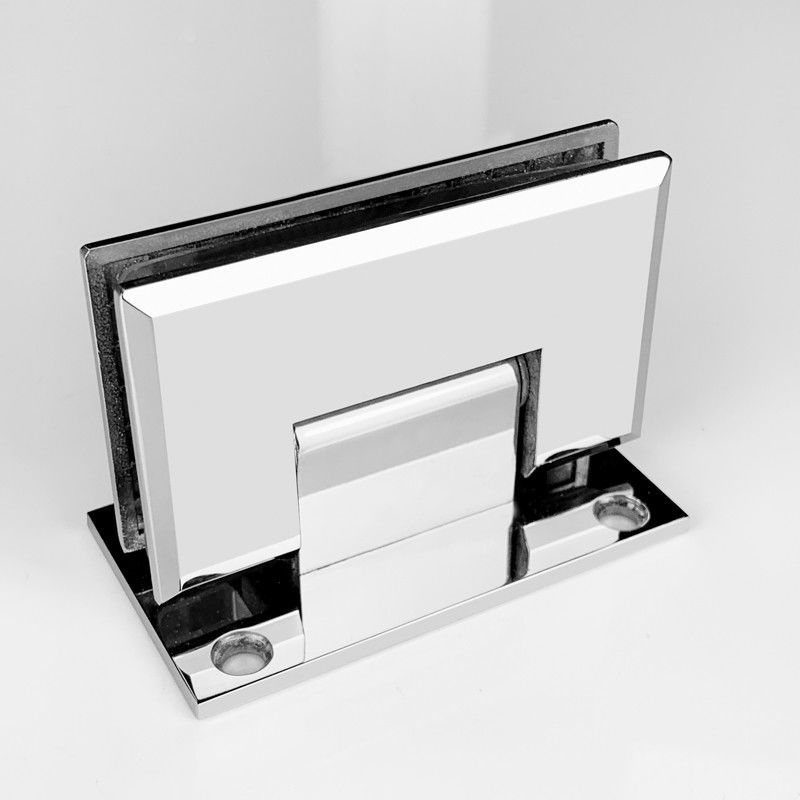 90 graus de parede a vidro chuveiro Screen Conjunto de chuveiro Design moderno com dobradiças de porta giratória