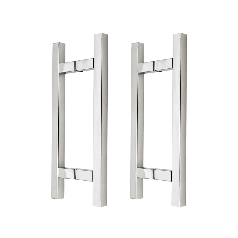 Estilo de design chinês CP Finish H Handle comercial para chuveiro deslizante sem enquadramento Porta de vidro puxar alças