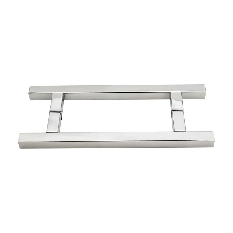 Manobras de portas de chuveiro com acabamento polido manobra de puxa vertical de aço inoxidável e SS 304