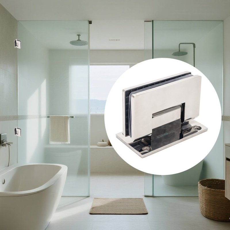 Muralha de porta de chuveiro sem quadro para 8-12mm de vidro 90 graus