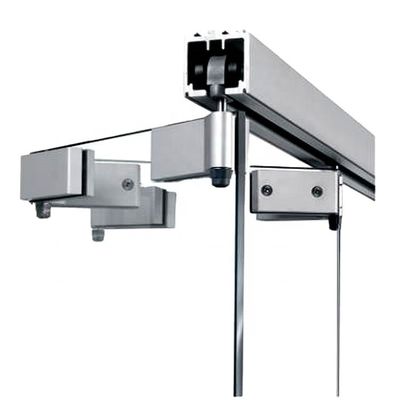 Bom preço Acessórios de vidro deslizante de aço inoxidável para portas dobráveis de vidro sem enquadramento on-line