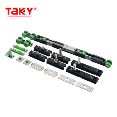 Bom preço Rodas de guarda-roupa deslizantes Ferramentas de longa duração Porta de fechamento dupla e macia Rolhas de amortecimento de poleia on-line
