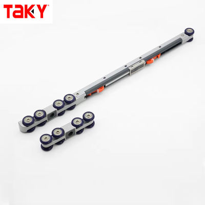 Bom preço Móveis Dobro Fechamento Suave 8 Rodas Porta Deslizante com Roda Tradicional Contemporânea on-line