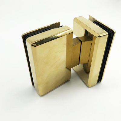 Bom preço Caixa de acrílico 180 graus de ouro cadeado de chuveiro para vidro de lado duplo para benefício vidro on-line