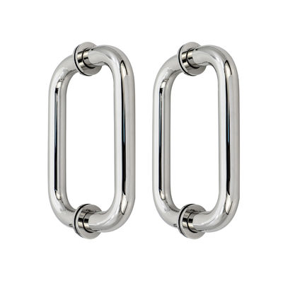 Bom preço Porta de chuveiro de aço inoxidável de vidro de dois lados on-line