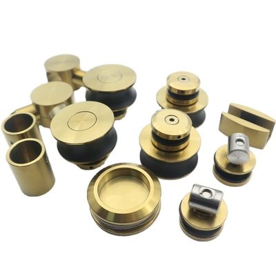 Bom preço Acessório de porta deslizante de alta dureza e durabilidade para porta de vidro única em ouro polaco on-line