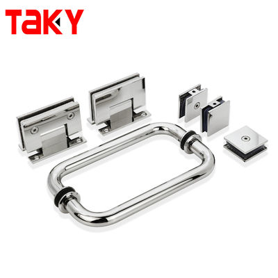 Bom preço Ferradura de chuveiro de aço inoxidável em PSS/Matte Black/Stain Finish para hardware de porta de chuveiro on-line