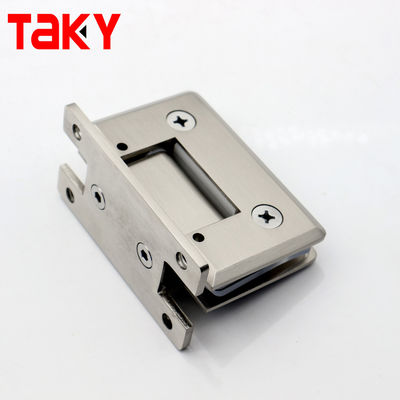 Bom preço Aço inoxidável latão 90 graus montar parede Offset chuveiro de vidro dobradiça para aparência quadrada on-line