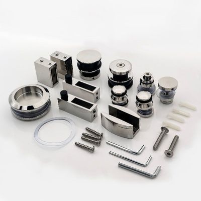 Bom preço Kit de ferramentas de porta de chuveiro e chuveiro de vidro deslizante sem enquadramento para casa Hotel Escritório Vila Banheiro on-line