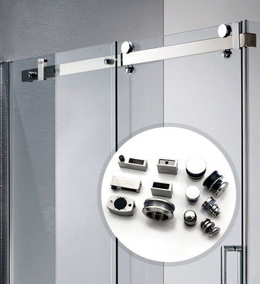 Duche de mão Jets de volta Duche superior PSS Finish Porta deslizante Hardware Set para sala de chuveiro