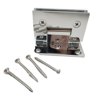 Bom preço Solid Brass Off Set Banheiro Porta de Vidro Grampos Sala de Chuveiro Cercas para Vidro Fixado 10-12mm on-line