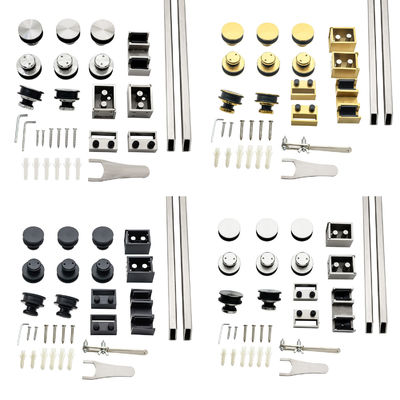 Bom preço Modern Design Double Pipe Bar Sem Quadro Ss304 8-12mm Acessórios de Porta Deslizante de Chuveiro on-line