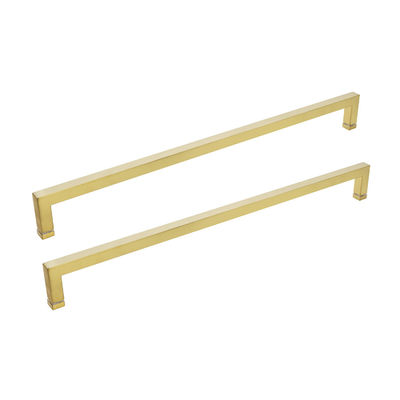 Bom preço Design personalizado Quadrado de vidro puxa grande alça para porta de chuveiro em acabamento polonês / cetim on-line