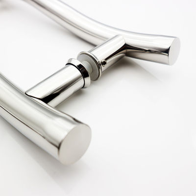 Bom preço 200*200*19*1.0mm Longo Negro Finish Hotel Porta Deslizante de Vidro Mão de Chuveiro de Um Só Lado on-line