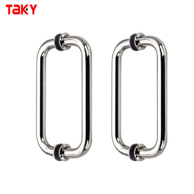 Hotel Banheiro Chuveiro Porta de vidro Puxa Manobra Porta de vidro 304 aço inoxidável