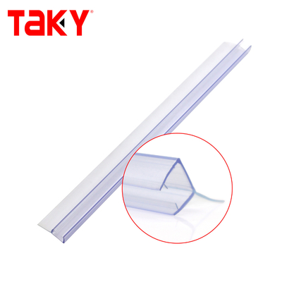 Faixa de vedação de porta de chuveiro de PVC 6-12 mm Transparente Impermeável