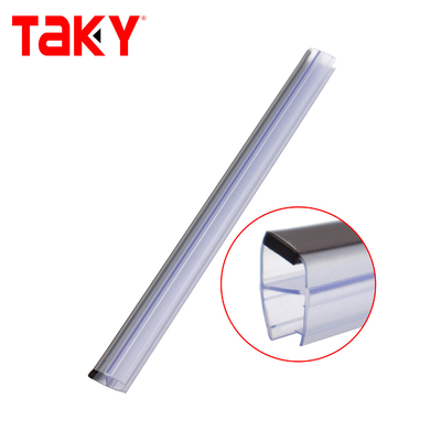 Faixa de vedação para porta de chuveiro com fundo transparente em PVC 10MM
