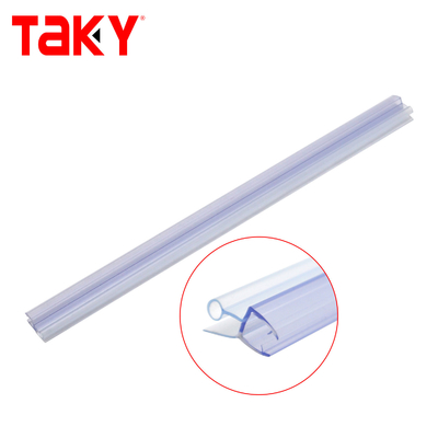 Faixa de vedação inferior para porta de chuveiro de PVC sem moldura 10mm Transparente