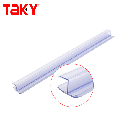 Fita de vedação para porta de chuveiro em PVC tipo T 6-12mm Transparente Impermeável