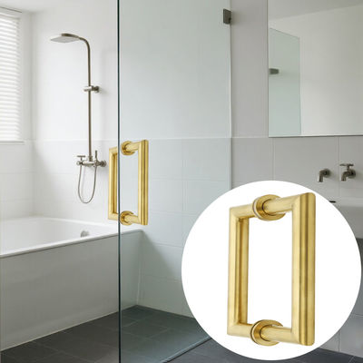 Bom preço Tubos redondos de metal quadrados Porta principal de vidro on-line